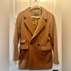 Abercrombie and Fitch Congac Brown Wool Car Length Coat Coin PocketWomen’s Small